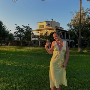 Rumored Yellow Midi Dress